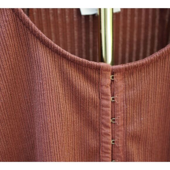 Böhme Boho Burnt Orange Hook and Eye Long Sleeve Blouse - Picture 4 of 8